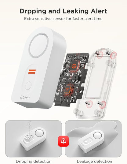 Govee WiFi Water Leak Detector 3 Packs, Leak Alert - Image 5