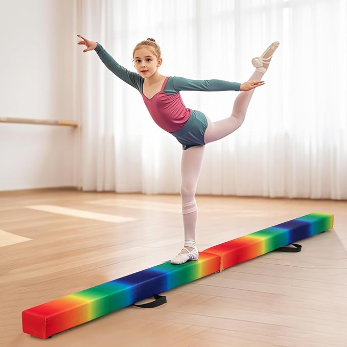 Giantex 7FT/8FT/9FT Balance Beam, Folding Gymnastics Beam w/Carry Handles - Image 9
