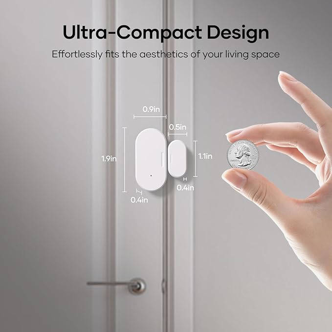 Zigbee Door Sensor 2 Pack, Mini Smart Door Sensor, Home Automation, Kid Safety - Image 4