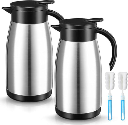Norme 2 Pcs Thermal Coffee Carafe Insulated Stainless Steel Coffee Carafe by Norme