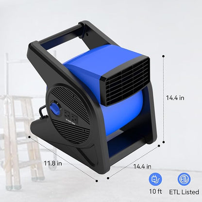 shinic 15" pivoting blower fan, portable pivoting blower fan - Image 6