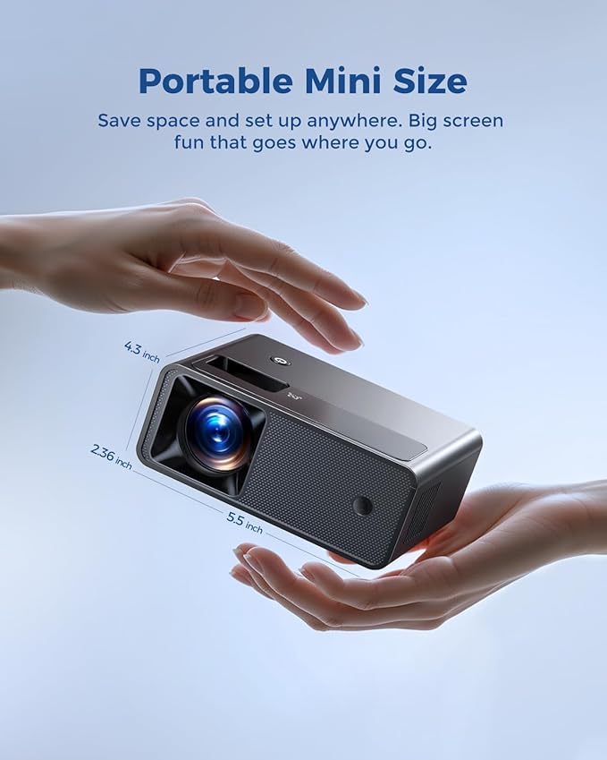 CiBest Mini Projector, Upgraded Full HD 1080P Support Video Projector, Portable - Image 5