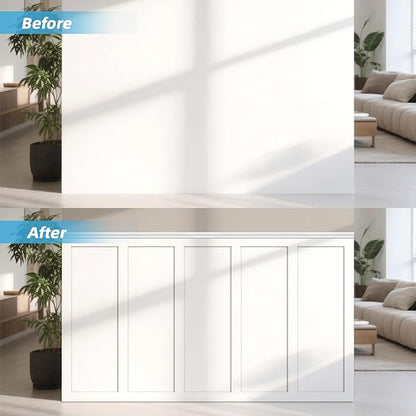 Art3d Premade Board and Batten Paintable Wainscoting Kit, MDF Accent Wall Panel - Image 8