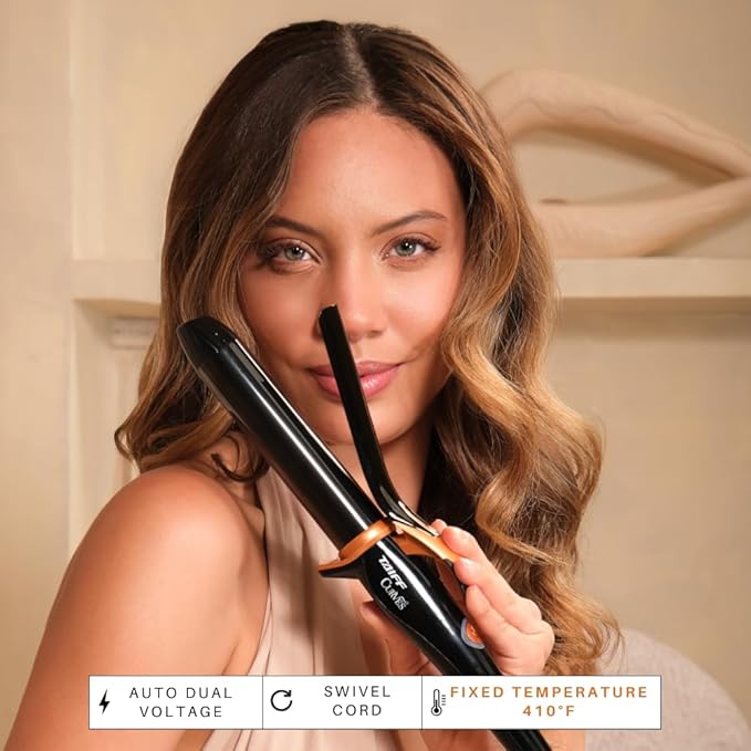 TAIFF Curves Professional Black Titanium Curling Iron – High-Performance Hair - Image 6