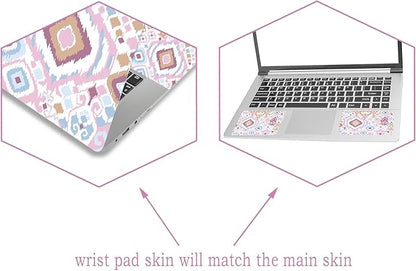 Laptop Skin Sticker Decal, Waterproof Removable, Cute Pink Abstract - Image 2