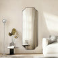ANDY STAR 18" x 48" Full Length Wall Mirror, Large Brushed Nickel Bathroom by ANDYSTAR
