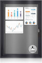 Enclosed Bulletin Board Outdoor Noticeboard by EVERSUPPLY