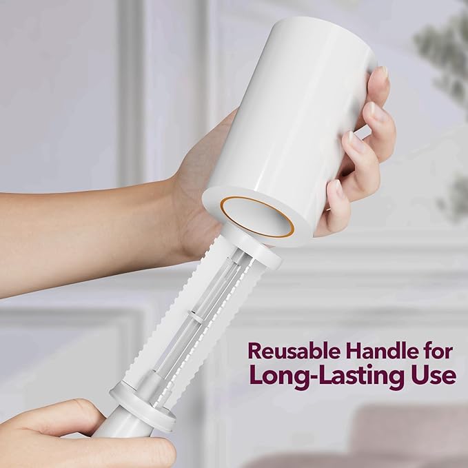 MEIQIHOME Lint Rollers for Pet Hair Extra Sticky, 440 Sheets Value Set Lint - Image 4