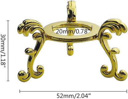 OmyLens 10Pcs Gold Crystal Ball Stand - Image 2