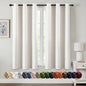 MIULEE Ivory Blackout Curtains for Bedroom Living Room 63 Inches Long 2 Panels by MIULEE
