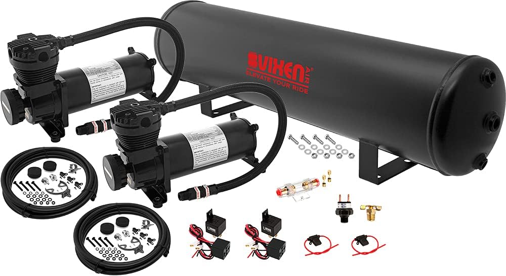 vixen air 12v air suspension kit with 200 shown in use