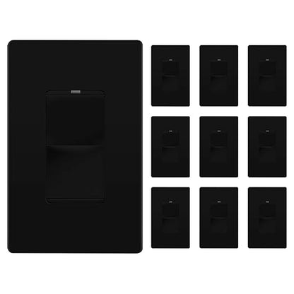 LIDER Minimalist Design Matte Finish Lighted Decorator Switch by LIDER
