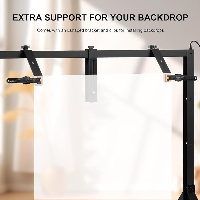 Overhead Camera Mount with Light LED 5600K Continuous -Top-Down Shooting Desk - Image 5