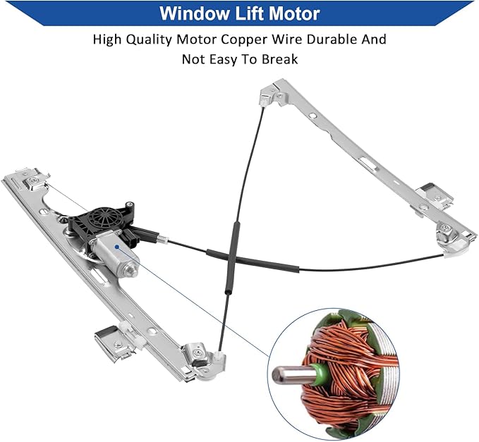 Obaee 741-443 Front Right Passenge Side Power Window Regulator - Image 5