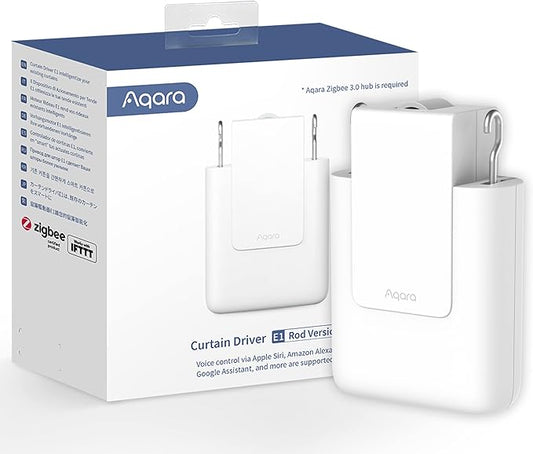 Aqara Smart Curtain Motor E1, Requires AQARA Zigbee 3.0 HUB, Not Support Hubs by Aqara
