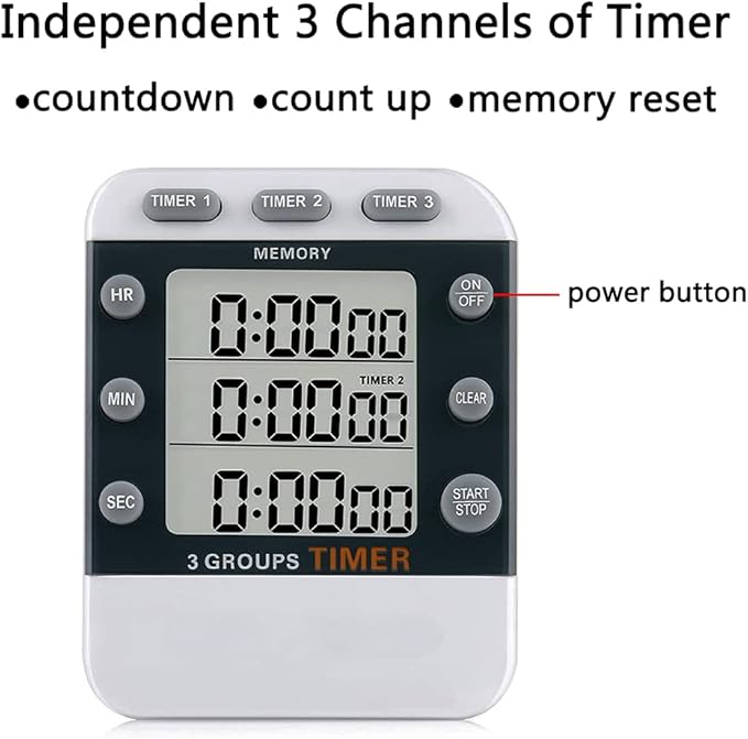MOSTRUST Digital Dual Kitchen Timer - Image 3