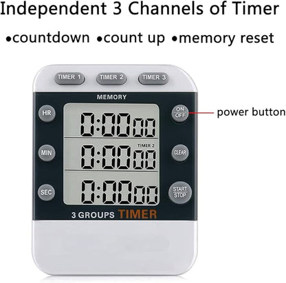 MOSTRUST Digital Dual Kitchen Timer - Image 3