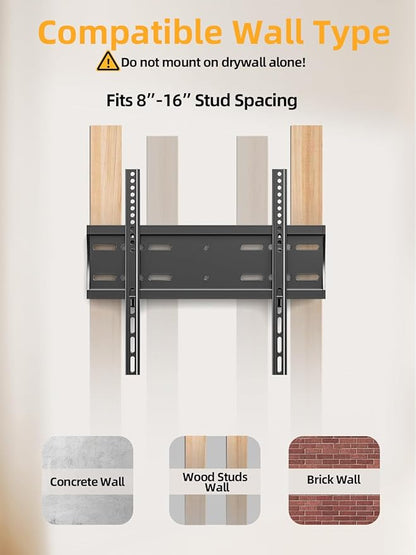 IWORKBOARD 43 50 55 inch Fixed Low Profile TV Wall Mount - Image 7