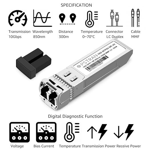 OPSTRAN 10GBASE-SR SFP+ Optical Transceiver Module Compatible - Image 2