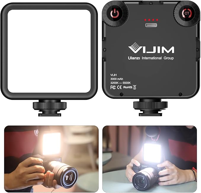 ULANZI VL-81 3000mAh Bi-Color LED Video Light w Softbox by Ulanzi