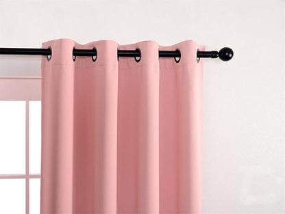 MIUCO Room Darkening Soild Grommet Blackout Curtains - Image 6