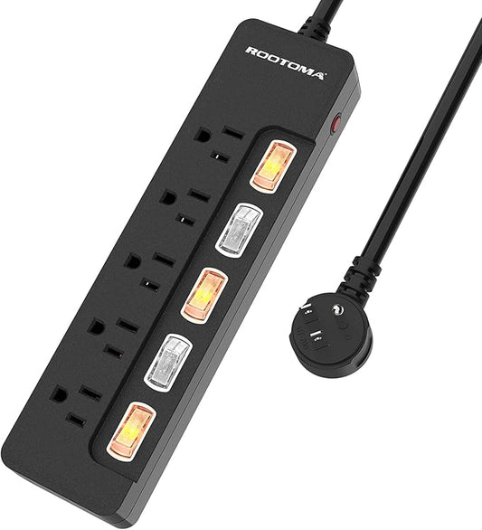 Black Appliance Extension Cord - 6 FT by ROOTOMA