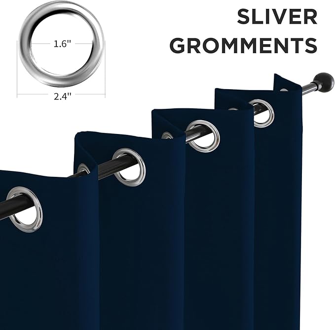 CUCRAF Blackout Grommet Window Curtains - Image 2