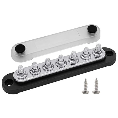 7 x M6 Studs Power Distribution Block Bus Bar 12V, Ampper 5.9" HD 150A Marine by Ampper