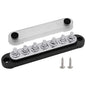 7 x M6 Studs Power Distribution Block Bus Bar 12V, Ampper 5.9" HD 150A Marine by Ampper