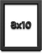 8x10 Shadow Box Frame Black | 1 Inch Deep Solid Wood Shadowbox Display Frame | by CustomPictureFrames