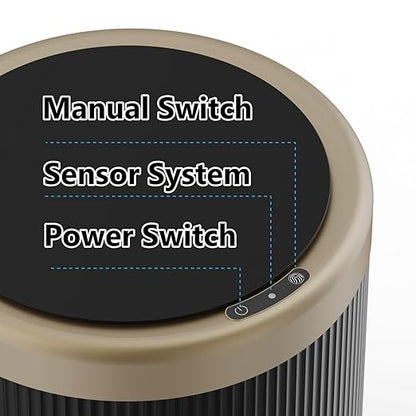 URALFA 3.7 Gallon Motion Sensor Bathroom Trash Can - Image 5