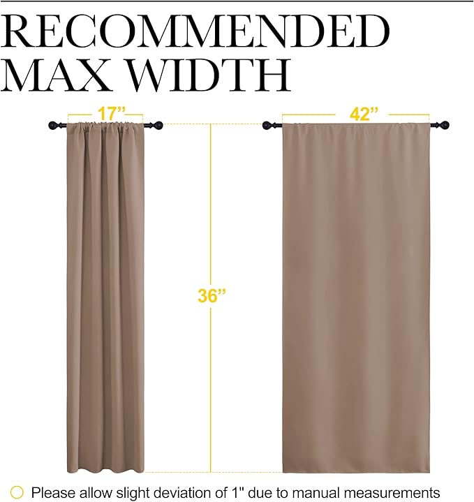 NICETOWN RV Blackout Curtains for Camper Windows, Window Treatment Thermal - Image 7