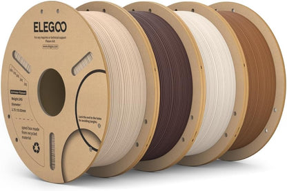 elegoo pla 3d printer filament 4kg oak wood/rosewood/tan, main product view