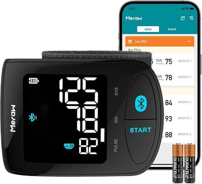 Meraw Blood Pressure Monitor Adult Cuff, Blood Pressure Cuff Monitor Wrist by Meraw