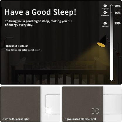 Easy-Going Blackout Curtains for Bedroom, Solid Thermal Insulated Grommet and - Image 2
