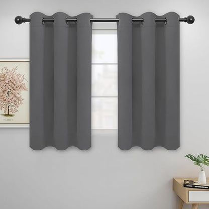 Easy-Going Blackout Curtains for Bedroom, Solid Thermal Insulated Grommet and by Easy-Going