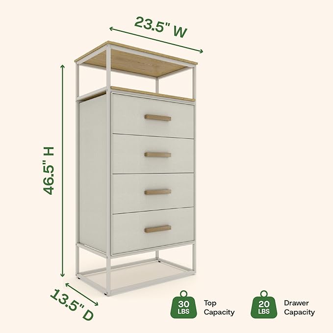 tinge Zana Premium Fabric Dresser - Image 3