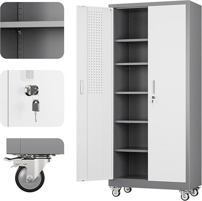 Metal Garage Storage Cabinet by REEMOON