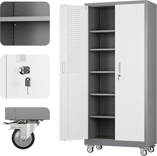 Metal Garage Storage Cabinet by REEMOON