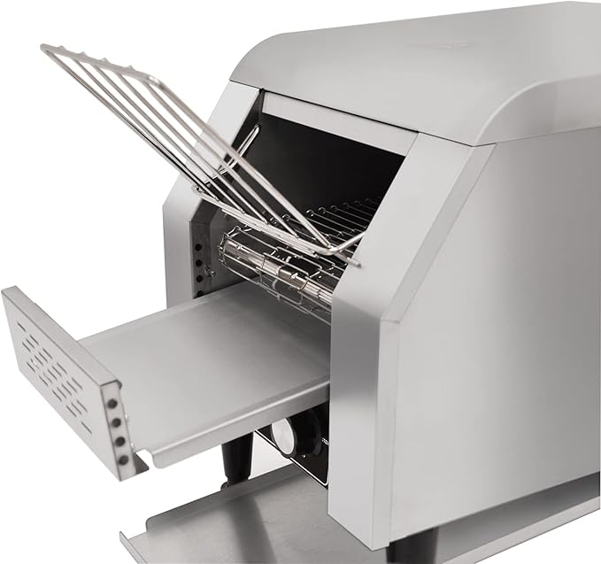 KWS CT-150 Commercial 1300W Electric Stainless Steel Conveyor Toaster - Image 2