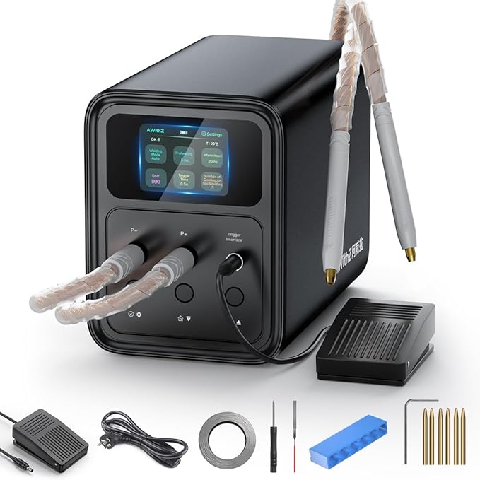 Capacitor Battery Spot Welder, AWithZ 69.2 KW Spot Welder, 2-in-1 Automatic & by AWithZ