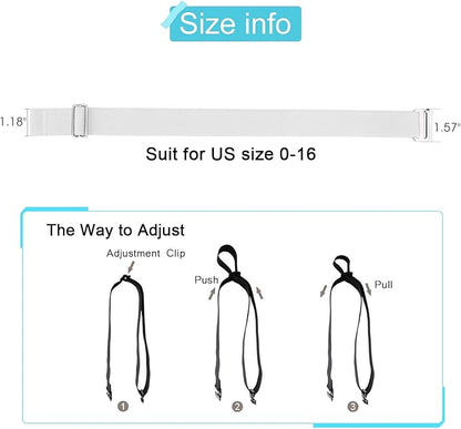 JASGOOD Women No Show Stretch Belt Elastic Web Strap Belt - Image 7