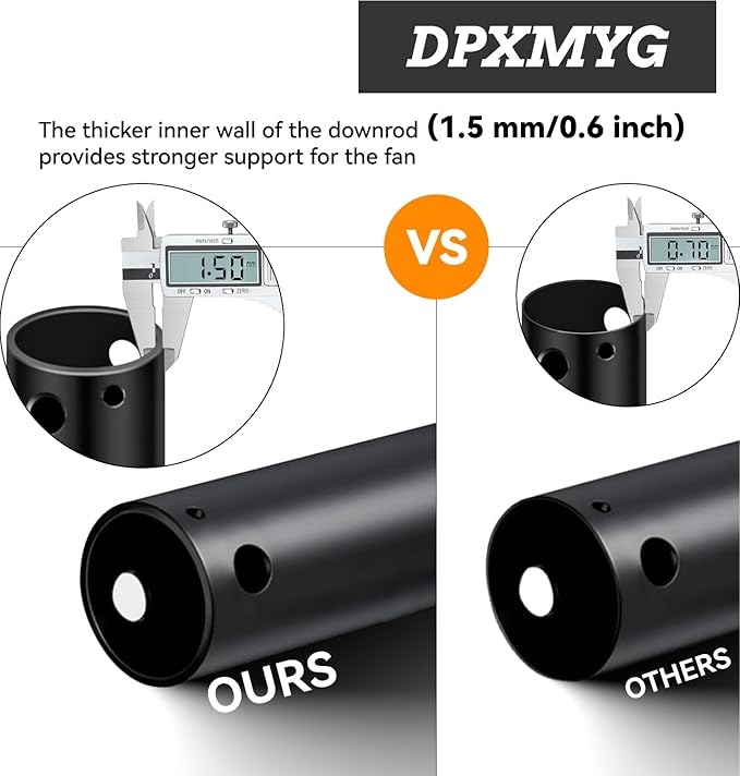 DPXMYG 60 inch Ceiling Fan Downrod - Image 4