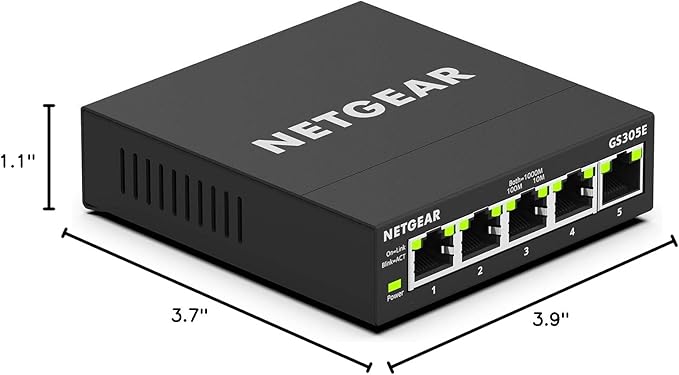 NETGEAR 5-Port Gigabit Ethernet Easy Smart Managed Essentials Switch - Image 5