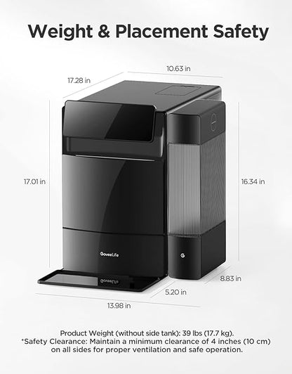 GoveeLife Smart Nugget Ice Maker Pro, 60lbs Daily, 6-Minute First Ice, 40dB - Image 8