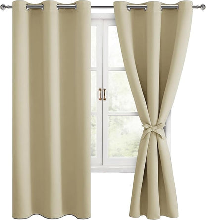 Hiasan Blackout Curtains for Bedroom, 42 x 63 Inches Length - Image 9