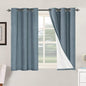 H.VERSAILTEX Primitive Linen Curtains 100% Blackout Curtain Drapes Burlap by HVERSAILTEX