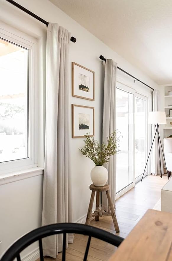 100% Blackout Shield Linen Blackout Curtains - Image 5
