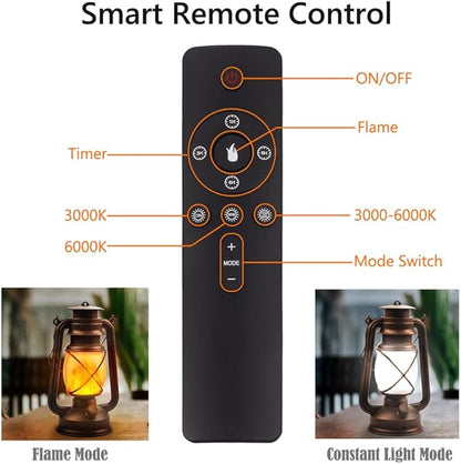 Lantern LED Battery Powered Camping Lamp Outdoor Hanging Rechargeable Lantern - Image 2