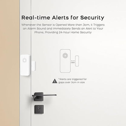 Clouree Security Window and Door Alarm Sensor, Wireless Sensor Door Window - Image 5
